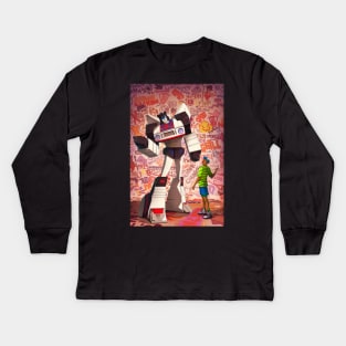 autobot jazz and the fresh prince Kids Long Sleeve T-Shirt